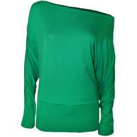 Lorena Plain Off Shoulder Batwing Top - Jade