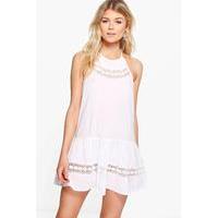 Louisa Crochet Insert Sundress - white