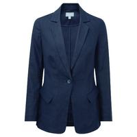 longline linen jacket french navy 08