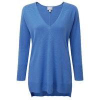 Longline V Neck Tunic (Nordic Blue / 16)
