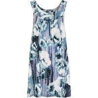 lorraine sleeveless floral swing vest blue