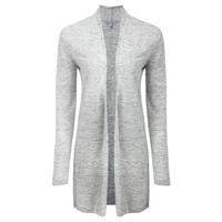 longline linen cardigan light grey marl 14