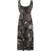 Loran Gold Flared Maxi Dress - Silver