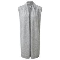 Longline Side Split Cardigan (Heather Grey / 14)