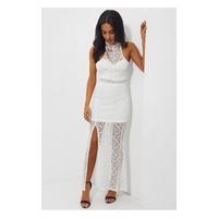 Lola White Crochet Maxi Dress