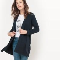 Long-Sleeved Cotton Cardigan