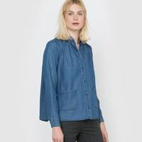 Long-Sleeved Denim Shirt