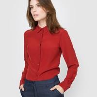 long sleeved silk shirt