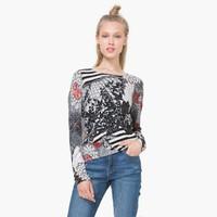 Long-Sleeved Printed T-Shirt