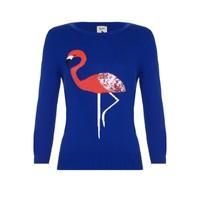 Long-Sleeved Pink Flamingo Jumper