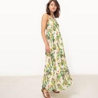 Long Floral Printed Dress