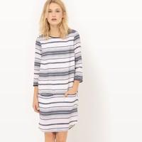 Long-Sleeved Striped Dress
