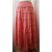 Long bright-pink skirt by Tigi - Size: 18 - Pink - Calf length skirt