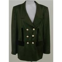 Louis Feraud size 14 dark olive green smart jacket