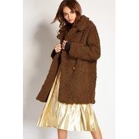 Longline Faux Shearling Jacket