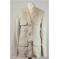 Logg ladies\' cotton jacket, beige size 10 (EU 34) Logg - Size: 10 - Beige - Jacket