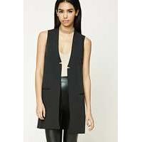 longline sleeveless jacket