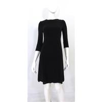 louis vuitton size 38 uk size 8 mid sleeve black dress