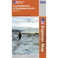 Lochgilphead & Knapdale North - OS Explorer Active Map Sheet Number 358