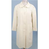 London Fog, size M cream long coat