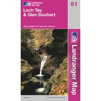 loch tay glen dochart os landranger map sheet number 51