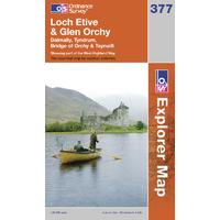 loch etive glen orchy os explorer active map sheet number 377