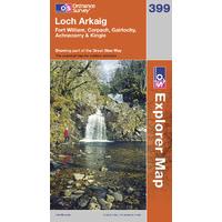 Loch Arkaig - OS Explorer Active Map Sheet Number 399