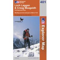 Loch Laggan & Creag Meagaidh - OS Explorer Active Map Sheet Number 401