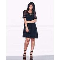 Lovedrobe Grid Mesh Swing Dress