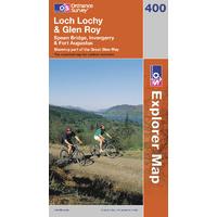 loch lochy glen roy os explorer map sheet number 400