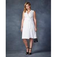 Lovedrobe Lace-Detail Wrap Dress