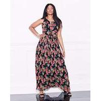 Lovedrobe Pleat Floral Maxi Dress