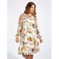 lovedrobe gb bird print shift dress