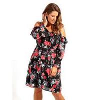 Lovedrobe GB Black Floral Print Dress