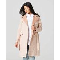 Longline Bonded Suedette Jacket