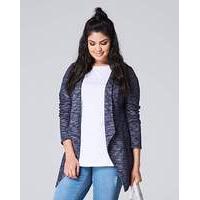 Longline Waterfall Front Jersey Jacket