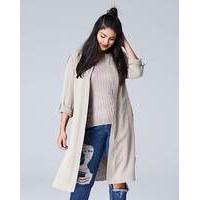 Longline Duster Bomber Jacket