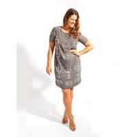 Lovedrobe Luxe Grey Sequin Shift Dress