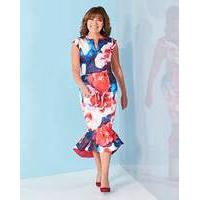 Lorraine Kelly Peplum Scuba Dress