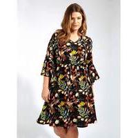 Lovedrobe GB Black Floral Print Dress