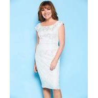 Lorraine Kelly Bonded Lace Bardot Dress