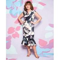 Lorraine Kelly Peplum Hem Scuba Dress