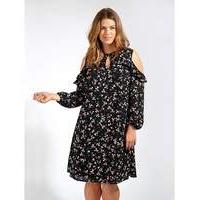 Lovedrobe GB Black Floral Shift Dress