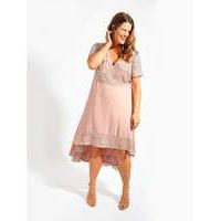 Lovedrobe Luxe Mauve Swing Dress