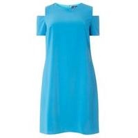 Lovedrobe Mid Blue Cold Shoulder Dress, Mid Blue