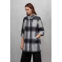 Lowery Check Bell Sleeves Swing Coat