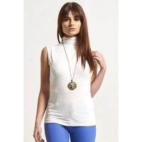 Louise Turtle Neck Sleeveless Top