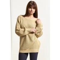 Lola Off Shoulder Chunky Oversized Jumper