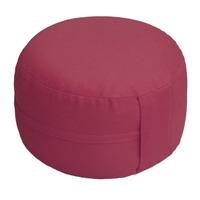 lotus design 14cm classic meditation cushion with zipper burgundy