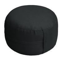 Lotus Design 14cm Classic Meditation Cushion with Zipper - Black